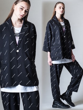 「BACKSTAGE PASS（バックステージパス）のアイテム」を使った、Goichi Numanoさん（メンズ・174cm）の春コーディネート