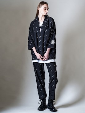 「BACKSTAGE PASS（バックステージパス）のアイテム」を使った、Goichi Numanoさん（メンズ・174cm）の春コーディネート