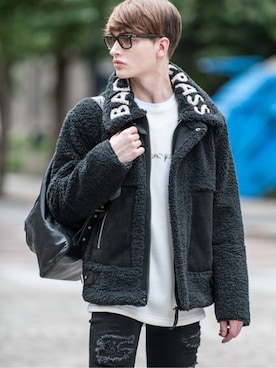 「Buffalo Bobs（バッファローボブズ）のアイテム（バッグ）」を使った、Goichi Numanoさん（メンズ・174cm）の秋コーディネート