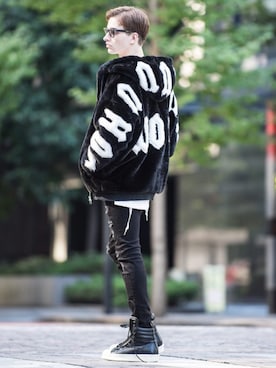 「Buffalo Bobs（バッファローボブズ）のアイテム（パンツ）」を使った、Goichi Numanoさん（メンズ・174cm）の秋コーディネート