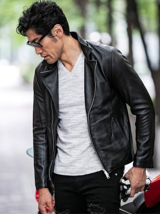 バッファローボブズBuffalo Bobs高級レザーダウンライダースジャケットM バッファローボブズBuffalo Bobs高級レザーダウンライダース