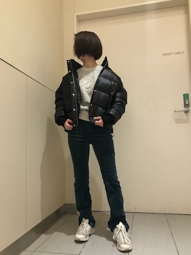 「L.H.P（エルエイチピー）のアイテム（スウェット）」を使った、EMII SHOJIさん（レディース・156cm）の秋コーディネート