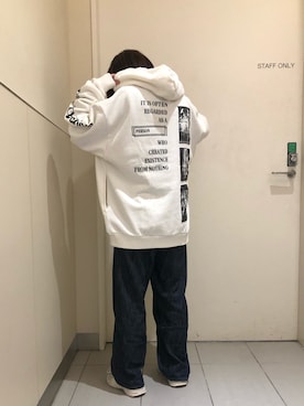 「L.H.P（エルエイチピー）のアイテム（パーカー）」を使った、EMII SHOJIさん（レディース・156cm）の秋コーディネート