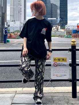 「black eye patch」｜EMII SHOJIさん（レディース・156cm）の夏コーディネート
