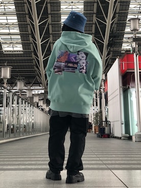 「Ctr1（コントロール）のアイテム（トップス）」を使った、EMII SHOJIさん（レディース・156cm）の冬コーディネート