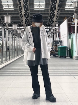 「Ctr1（コントロール）のアイテム」を使った、EMII SHOJIさん（レディース・156cm）の春コーディネート