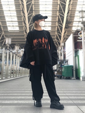 「OY（オーワイ）のアイテム（バッグ）」を使った、EMII SHOJIさん（レディース・156cm）の春コーディネート