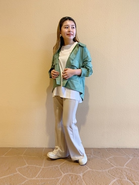 「prose verse（プロズヴェール）のアイテム（ブルゾン）」を使った、ももぞうさん（レディース・154cm）の秋コーディネート