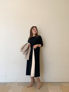 「prose verse（プロズヴェール）のアイテム（ブルゾン）」を使った、ももぞうさん（レディース・154cm）の秋コーディネート