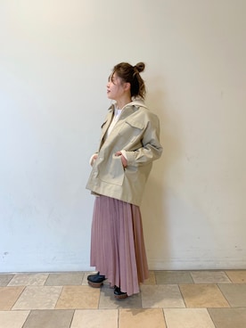 「prose verse（プロズヴェール）のアイテム（ブルゾン）」を使った、ももぞうさん（レディース・154cm）の秋コーディネート