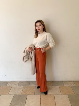 「prose verse（プロズヴェール）のアイテム（その他アウター）」を使った、ももぞうさん（レディース・154cm）の秋コーディネート