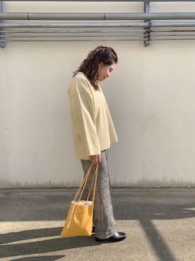 「春カラー」｜「アイテム（ブーティ）」を使った、ももぞうさん（レディース・154cm）の冬コーディネート