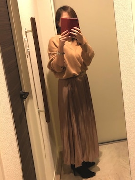 「アイテム（ブーティ）」を使った、miyaさん（レディース・150cm）の春コーディネート