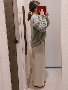 「GRL（グレイル）のアイテム（チノパンツ）」を使った、miyaさん（レディース・150cm）の春コーディネート