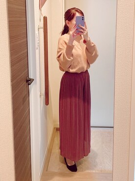 「RANDA（ランダ）のアイテム（パンプス、ブラック系）」を使った、miyaさん（レディース・150cm）の春コーディネート