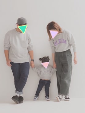 「titivate（ティティベイト）のアイテム」を使った、'U'mama!さん（キッズ・90cm）の秋コーディネート