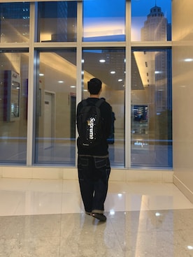 「niko and...（ニコアンド）のペインターデニムパンツ（デニムパンツ）」を使った、LTFさん（メンズ・176cm）の冬コーディネート