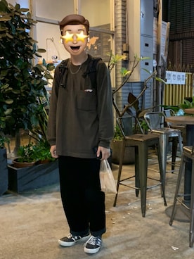 「niko and...（ニコアンド）のペインターデニムパンツ（デニムパンツ）」を使った、LTFさん（メンズ・176cm）の冬コーディネート