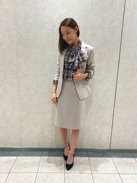 k ⑅◡̈*さん（レディース・155cm）の秋コーディネート