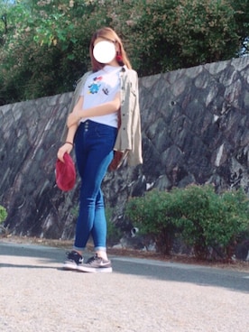 「秋色コーデ」｜「アイテム（ハンチング/ベレー帽）」を使った、natsuki新垢→@ntk7wear さん（レディース・170cm）の秋コーディネート