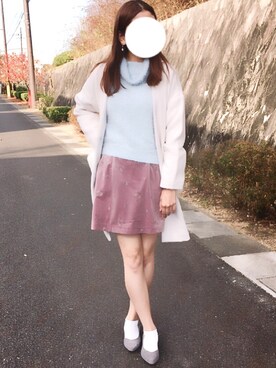 「OLIVE des OLIVE（オリーブデオリーブ）のアイテム（ノーカラージャケット）」を使った、natsuki新垢→@ntk7wear さん（レディース・170cm）の秋コーディネート