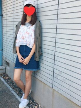 「one way（ワンウェイ）のアイテム（帽子）」を使った、natsuki新垢→@ntk7wear さん（レディース・170cm）の秋コーディネート