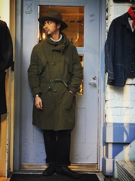 「Schott(ショット)のアイテム(ブルゾン)」を使った、yamazakiさん(メンズ・170cm)の冬コーディネート