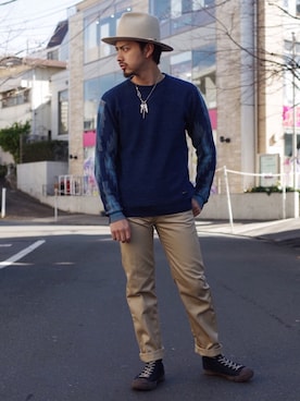「ネイティブ柄」｜yamazakiさん（メンズ・170cm）の春コーディネート
