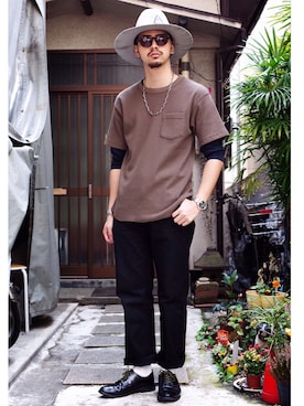 「LARRY SMITH（ラリースミス）のアイテム」を使った、yamazakiさん（メンズ・170cm）の春コーディネート