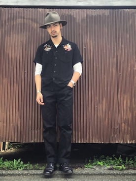 「レーヨンシャツ」｜yamazakiさん（メンズ・170cm）の春コーディネート