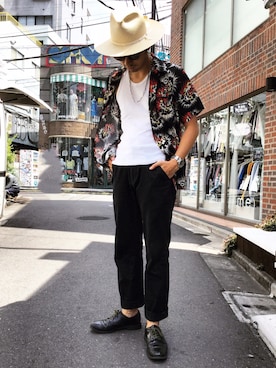 「LARRY SMITH（ラリースミス）のアイテム」を使った、yamazakiさん（メンズ・170cm）の春コーディネート