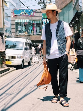 「LARRY SMITH（ラリースミス）のアイテム」を使った、yamazakiさん（メンズ・170cm）の夏コーディネート
