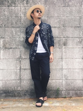 「schott（ショット）のSchott/ショット/URBAN CHINO PANTS/アーバン チノパンツ（チノパンツ）」を使った、yamazakiさん（メンズ・170cm）の夏コーディネート
