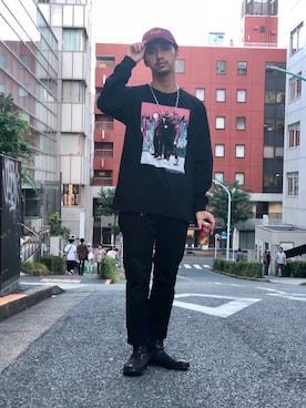 「schott(ショット)のアイテム(キャップ)」を使った、yamazakiさん(メンズ・170cm)の夏コーディネート