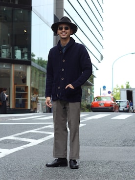 Schott/ショット/BOUCLE SHAWL CARDIAGN/ブークレ ショールカラー 