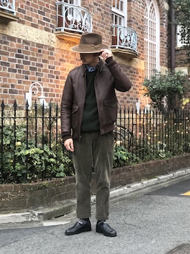 「schott（ショット）のアイテム」を使った、yamazakiさん（メンズ・170cm）の冬コーディネート