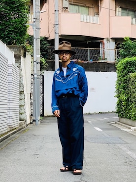 「schott（ショット）のアイテム（パンツ）」を使った、yamazakiさん（メンズ・170cm）の夏コーディネート