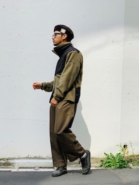 「schott（ショット）のアイテム（ブルゾン）」を使った、yamazakiさん（メンズ・170cm）の秋コーディネート