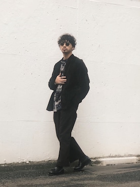 「schott（ショット）のアイテム（スラックス）」を使った、yamazakiさん（メンズ・170cm）の冬コーディネート