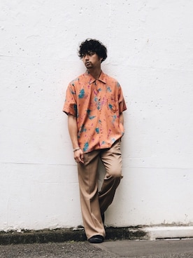 「Iroquois（イロコイ）のアイテム」を使った、yamazakiさん（メンズ・170cm）の夏コーディネート