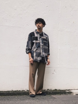 「Iroquois（イロコイ）のアイテム」を使った、yamazakiさん（メンズ・170cm）の夏コーディネート