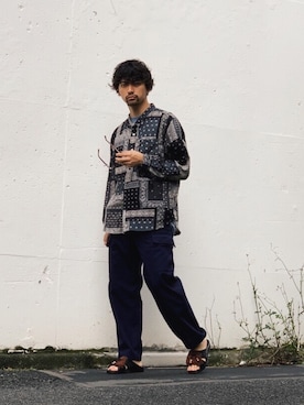 「BENCH（ベンチ）のアイテム」を使った、yamazakiさん（メンズ・170cm）の夏コーディネート