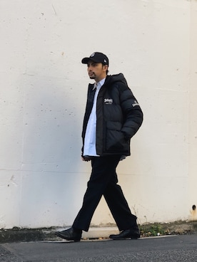 「schott(ショット)のアイテム(ダウンジャケット/コート)」を使った、yamazakiさん(メンズ・170cm)の冬コーディネート