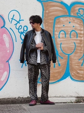 「schott（ショット）のアイテム（パンツ）」を使った、yamazakiさん（メンズ・170cm）の冬コーディネート