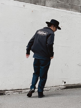 「ハットコーデ」｜「アイテム（ブルゾン）」を使った、yamazakiさん（メンズ・170cm）の春コーディネート