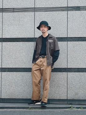 「レーヨンシャツ」｜yamazakiさん（メンズ・170cm）の春コーディネート