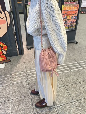 「calmeのアイテム」を使った、sayaさん（レディース・160cm）の冬コーディネート