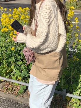 「calmeのアイテム」を使った、sayaさん（レディース・160cm）の冬コーディネート