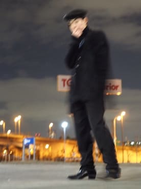 「CHRISTIAN DADA（クリスチャンダダ）のアイテム（ハンチング/ベレー帽）」を使った、中村さん（メンズ・174cm）の冬コーディネート