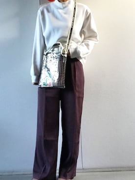 ワイドパンツの女さんのコーディネート